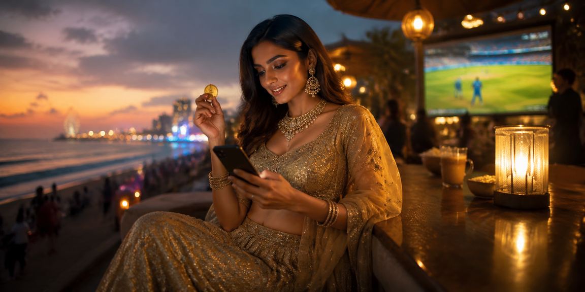 Live casino dealer hosting an online game